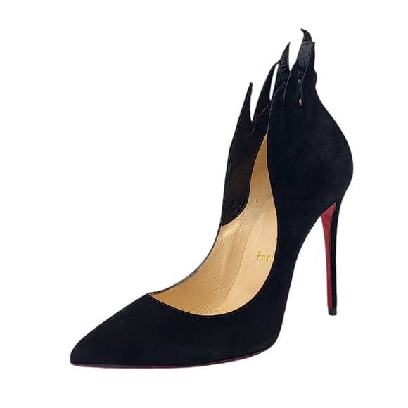 Christian Louboutin Shoes - Christian Louboutin Victorina 100 Flame Pumps Black 36